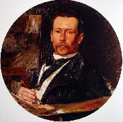Henrique Bernardelli Portrait of the painter Pedro Weingartner Sweden oil painting artist